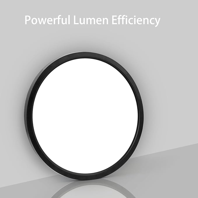 TALOYA Dimmable Flush Mount Ceiling Light,10Inch,20W,5 CCT,LED Ceiling Light Fixture for Bedroom,Kitchen,Living Room,Black