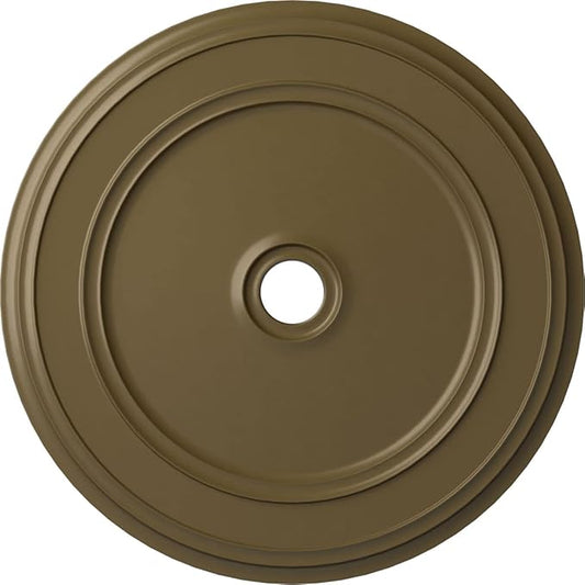 Ekena Millwork CM41CLMMF Classic Ceiling Medallion, Mississippi Mud, 41 1/8"OD x 4"ID x 2 1/8"P