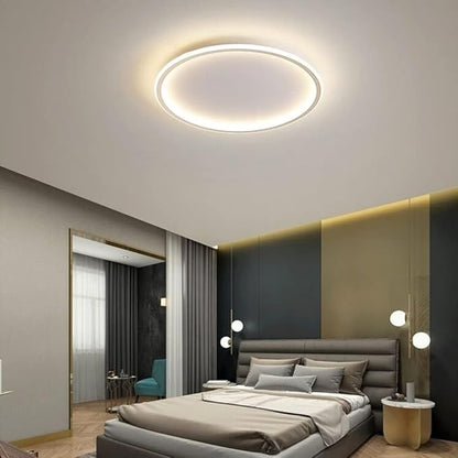 Dimmable LED Ceiling Light Fixture Flush Mount,20 inch Modern 3000K-6000K Round Recessed Ceiling Lamp with APP Adjustment,White Ceiling Lights 55W Close to Ceiling Lighting for Bedroom Living Room