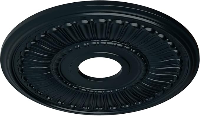 Ekena Millwork CM16MLNSF 16"OD X 3 5/8"ID X 3/4"P Melonie Ceiling Medallion Fits Canopies Up to 6 3/8", Night Shade