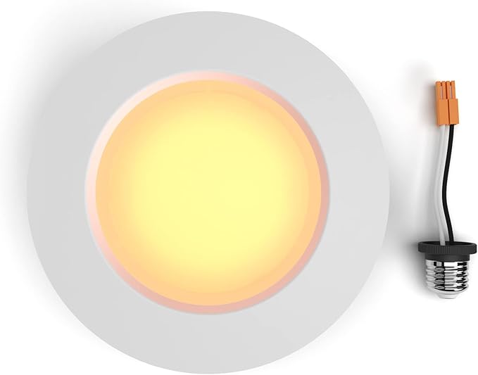 LIFX SuperColor 5-6" Smart Downlight Retrofit, 800 Lumens, CRI 90, Compatible with Alexa, Apple Homekit, SmartThings, Fits existing 5-6” Recessed Can Lights, LXDL6CUS