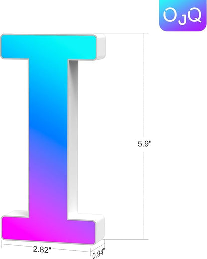 OJQ Light Up Letters LED Letter - Marquee Letters Room Decor Wall Decor Living Room Gifts for Boyfriend Home Decor Living Room - Christmas Birthday Gifts for Girl Gifts