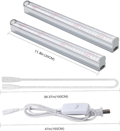 LED Grow Light Bars for Indoor Plants, Sunlight Grow Lamp Full Spectrum Growth Light Strip for Greenhouse Plant Grow Shelf