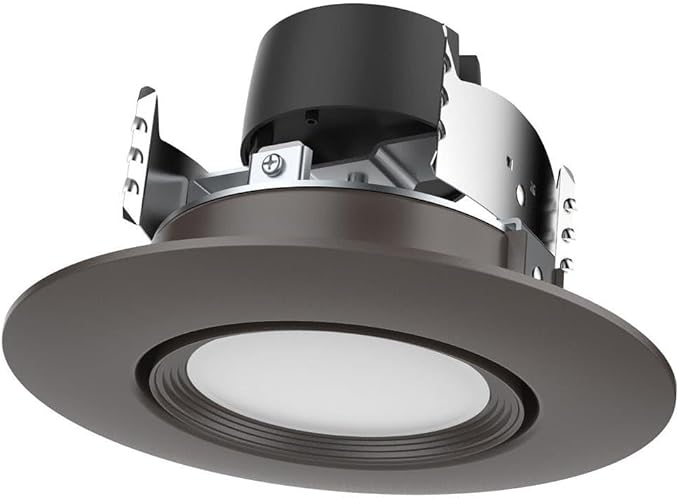 Satco LED Retrofit Gimbal Downlight, CCT Selectable 2700K/3000K/3500K/4000K/5000K, 4 Inches, Bronze Finish