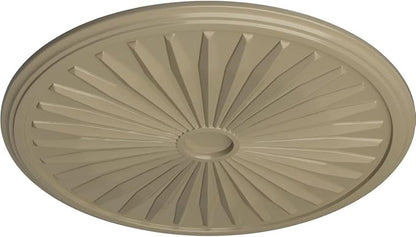 33 1/8"OD x 3 1/2"ID x 1 3/8"P Leandros Ceiling Medallion (Fits Canopies up to 5"), Hand-Painted Gobi Desert