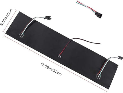 BTF-LIGHTING WS2812B ECO RGB Alloy Wires 5050SMD Individual Addressable 8X32 256 Pixels LED Matrix Flexible FPCB Full Color Works with WLED,SP802E,etc Controllers Image Video Text Display DC5V