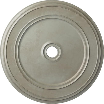 Ekena Millwork CM41CLFLS 41 1/8"OD X 4"ID X 2 1/8"P Classic Ceiling Medallion Fits Canopies Up To 5 1/2", Flash Gold
