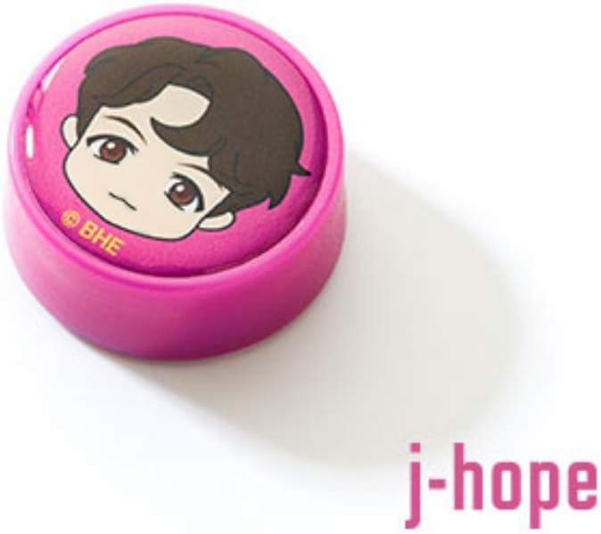 [BTS Official Merchandise] Fans Gift - K-Pop Idols Goods - BTS Character Figure Toothbrush with Convenient Magnetic Holder (J-hope)