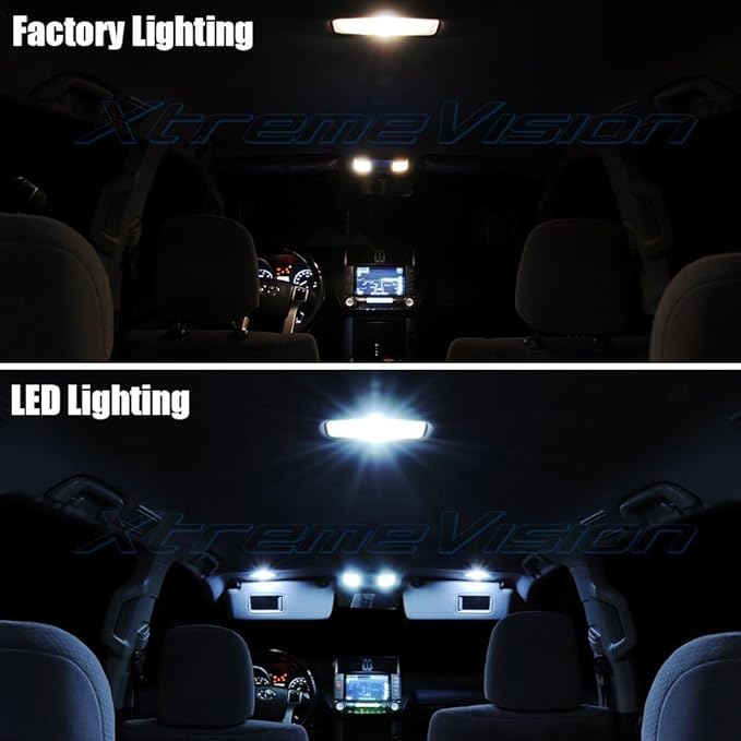 XtremeVision Interior LED for Cadillac Escalade 2007-2014 (16 Pieces) Cool White Interior LED Kit + Installation Tool
