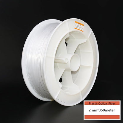 AZIMOM PMMA 0.08in(2mm) 1148ft(350Meter) Plastic End Glow Fiber Optic Roll Cable for Fiber Optic Starlight Kits Project Twinkle Star Sky Ceiling Headliner Decor