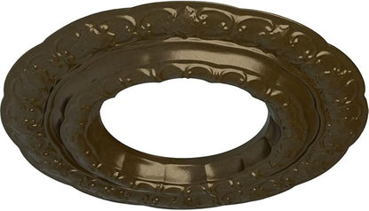 Ekena Millwork CM15LIBRS 15 3/8"OD X 7"ID X 1"P Lisbon Ceiling Medallion Fits Canopies Up to 7", Brass