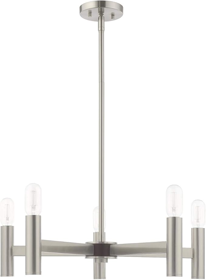 Livex Lighting 5 Lt Brushed Nickel Chandelier