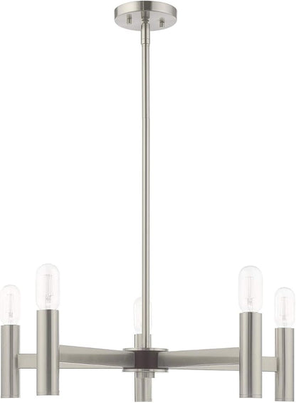 Livex Lighting 5 Lt Brushed Nickel Chandelier