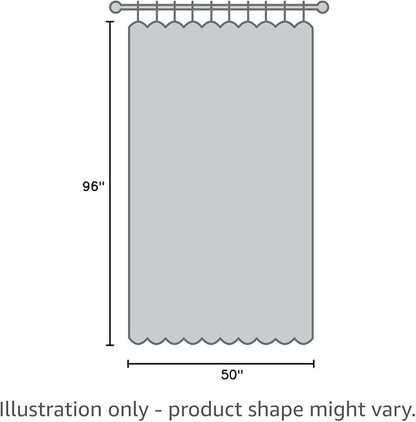DUALIFE Greyish White Linen 100% Blackout Curtains 96 Inch Long,Light Blocking Privacy Protect for Master Bedroom Living Room Pinch Pleated/Rod Pocket/Back Tab/Hook Belt W50 x L96,Pure White,2 Panels