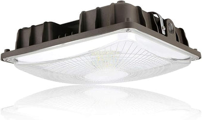 Konlite 40W LED Canopy Area Light - 175W HID/M.H. Equivalent - Bronze - 5450 LM - 6 Pack - 5000K - 120-277V - UL, Idea for for Gas Station, Gym, Warehouse, Shop, Underpass, Loading Dock