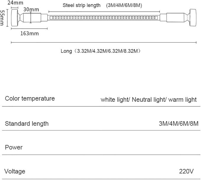 DIY Length Ceiling Light Steel Skylight Strip Linear Wall Lamp Skyline For Home Decoration Bar Villa Aisle LED Light Cutting Slim Wall Sconce 360 Degree Ceiling Floor Lighting,4000K Black 315Inch