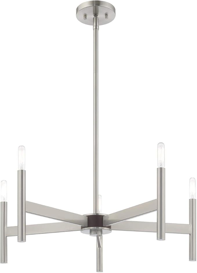 Livex Lighting 5 Lt Brushed Nickel Chandelier