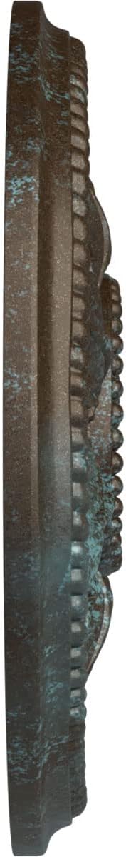 Ekena Millwork CM18ED1BBS Edinburgh Ceiling Medallion, Bronze Blue Patina