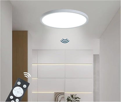 9 Inch Motion Sensor Light Indoor, Flush Mount Light Fixture, Motion Sensor Ceiling Light Wired for Hallway Porch Laundry Garage Basement, Motion Light 3000k/4000k/6000k White