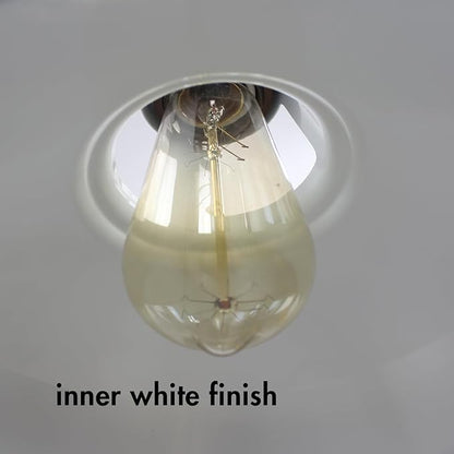 CLAXY Industrial Black Barn Pendant Light with Switch E26 Height Adjustable Hanging Ceiling Light Fixture for Kitchen Bar Restaurant Coffee loft