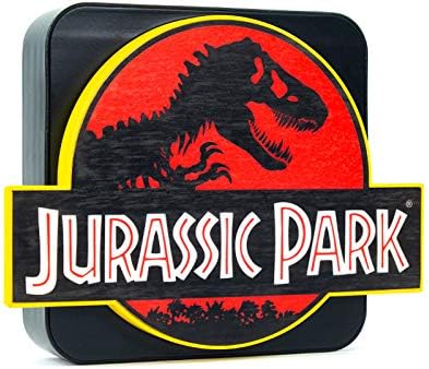 Numskull Jurassic Park 3D Lamp Wall Light - Ambient Lighting Gaming Accessory for Bedroom, Home, Study, Office, Work - Official Jurassic World Rebirth Merchandise
