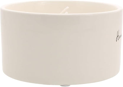 Pavilion Gift Company - Home Sweet Home - 10 oz Soy Wax Ceramic Vessel Candle Housewarming Apartment-Warming Gift Present Neutral Home Decor