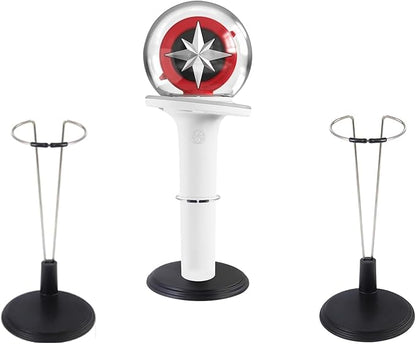2 Pcs Kpop Lightstick Stand, Compatible with Official Lightsticks, Display Stand,Compatible with Stray Kids , Enhypen, Twice,Ateez Lightsticks,(Black)