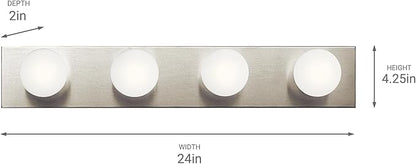 Kichler 624NI Linear Bath 24-Inch, Brushed Nickel
