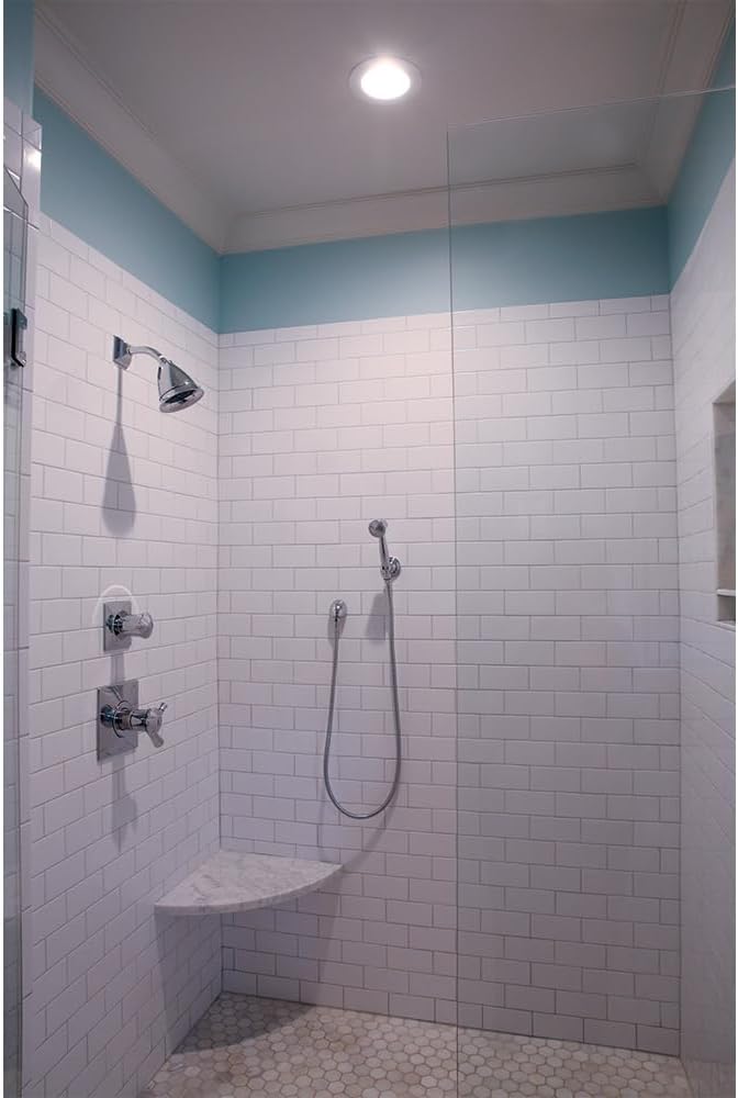 HALO SHOWERLIGHT WH TRM GLS LNS 6IN RE-6150WH-6PK