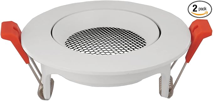 YIPANGUANG 2PCS OF PACK Led Ceiling Anti-glare Downlight Fixture LAMP Shades for GU10 MR16 Bulb (no bulb)