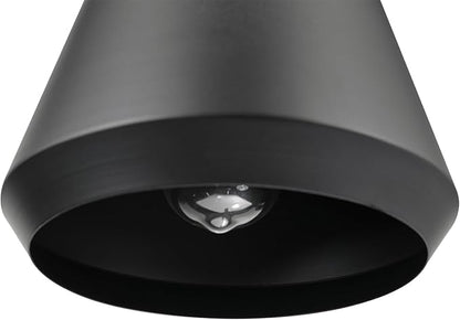 Globe Electric Harvey 1-Light Pendant Lighting, Matte Black, Black Fabric Cord, Bulb Not Included