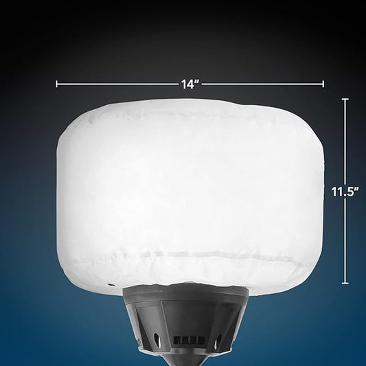 E-Z UP SKYFUZE 60W LED Balloon Light and Tripod with Over 5,000 sqft of 360-degree Illumination, 7,800 lumens
