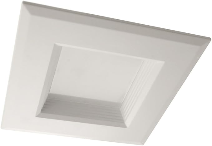NICOR Lighting 5 inch White Square LED Recessed Downlight in 2700K (DQR5-10-120-2K-WH-BF)