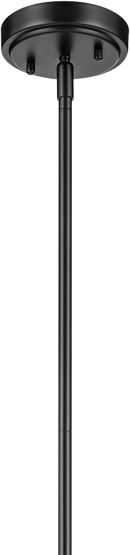Kichler Everly 1-Light Bell Pendant Light Fixture with Clear Seeded Glass in Black for Kitchen Island, Dining Room, or Home Bar (15.25" x 10.5"), 42141BKCS