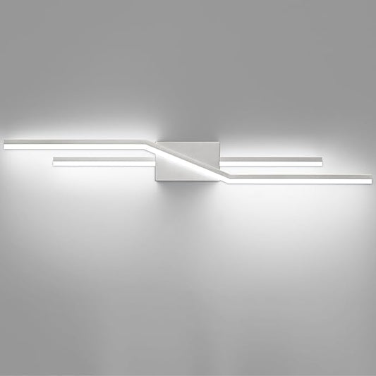 SOLFART 40 Inch Bathroom Light Fixtures Vanity Lights Over Mirror Brushed Nickel LED Light Fixtures Vanity Lights for Bathroom DIM
