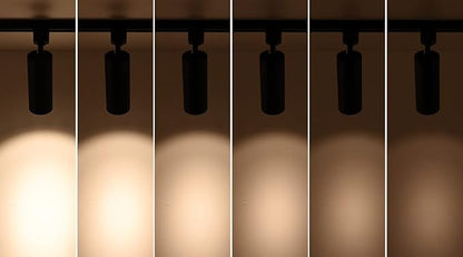 mirrea 16.5W Dimmable LED Track Lighting Heads Compatible with Single Circuit H Type Rail Ceiling Spotlight 90 CRI 24° Black Finish Pack of 6 (4000K Neutral White)