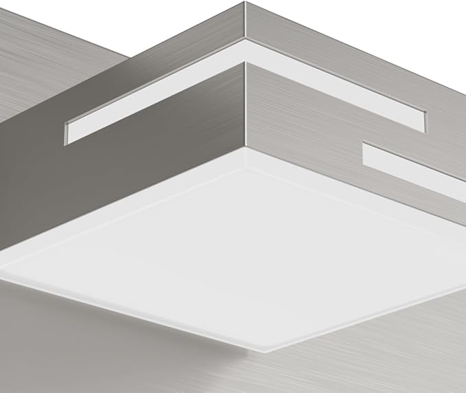 LED Modern Bathroom Vanity Light Fixtures, 7-Light 48-inch Dimmable Brushed Nickel Vanity Lights for Bathroom Lighting Fixtures Over Mirror, with 360° Rotatable Acrylic Heads (Cool White 6000K)
