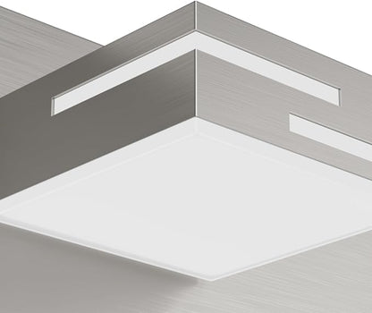 LED Modern Bathroom Vanity Light Fixtures, 6-Light 40-inch Dimmable Brushed Nickel Vanity Lights for Bathroom Lighting Fixtures Over Mirror, with 360° Rotatable Acrylic Heads (Cool White 6000K)