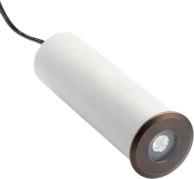 Kichler 12V MR8 Recessed In-Ground Basic Trim Centennial Brass, 2.00x3.00x2.00