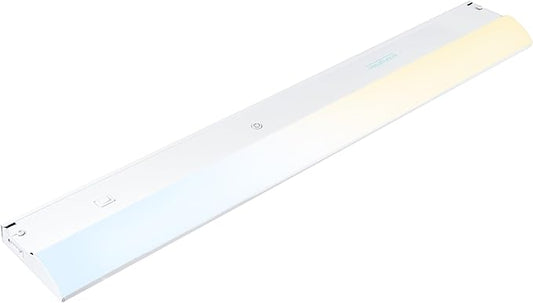 Enbrighten 24 inch Hardwired Under Cabinet Lights, 1620 Lumens, Five White Settings from (2700K-6500K), Full Range Dimmable, Under Counter Light, Linkable Under Counter Lights for Kitchen 82922-T1