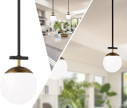 George Kovacs P351-618 Alluria 1 Pendant Light, 75 Watt Total, Weathered Black w/Autumn Gold