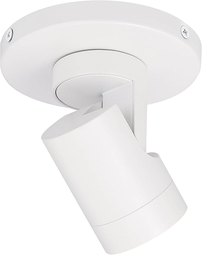 Nuvo Lighting 62/1106 12W LED Adjustable Barrel Monopoint Ceiling and Wall Spotlight, White