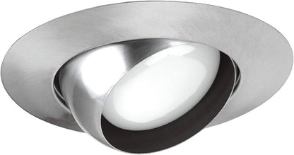 NICOR Lighting 6 inch Nickel Recessed Eyeball Trim Designed for 6 inch Housings (17506NK)