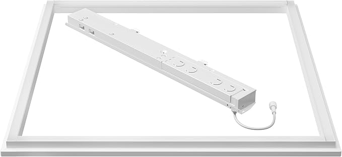 Lithonia Lighting Frame 2x2 LED Lay-in Ceiling Light, 2 ft. x 2 ft. Lighting Fixture for Offices and Classrooms, 3000/4000/5000 Adjustable Lumen Output, 3500K/4000K/5000K Switchable Color Temperature