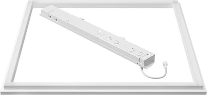 Lithonia Lighting Frame 2x2 LED Lay-in Ceiling Light, 2 ft. x 2 ft. Lighting Fixture for Offices and Classrooms, 3000/4000/5000 Adjustable Lumen Output, 3500K/4000K/5000K Switchable Color Temperature