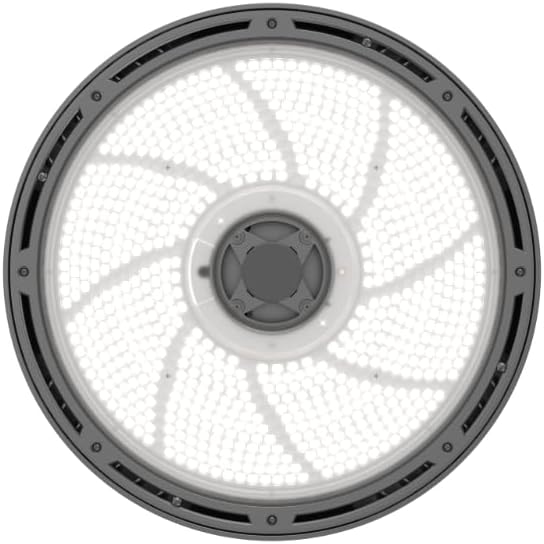 Lithonia Lighting REBL Round High Bay LED Light, 24,000/27,000/30,000 Adjustable Lumen Output, 3500K/4000K/5000K Switchable White Color Temperature, Work Light, UVOLT 120-347V, 14.6" x 7.7", Bronze
