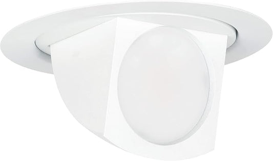 Feit Electric 4 inch Adjustable Scoop Recessed LED Downlight - 5000K Daylight - Dimmable - 65W Equivalent - 45 Year Life - 720 Lumen - High CRI
