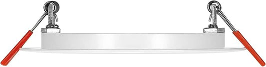 GLOBE Electric 91119 4" Ultra Slim LED Integrated Recessed Lighting Kit 4-Pack, 9 Watts, Energy Star, IC Rated, Dimmable, Wet Rated, White, 4.25" Hole Size, Bathroom Lights, 540 Lumens Each