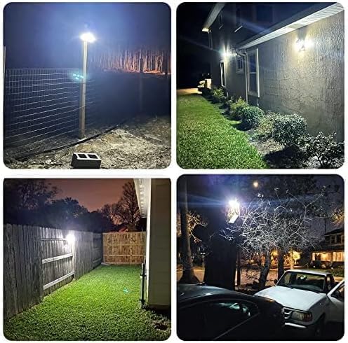 Solar Lights Outdoor, 288 LED 2800LM Motion Sensor Outdoor Light with Remote Control, 4 Heads IP65 Waterproof Solar Flood Security Lights for Outside Patio Wall -4PACK