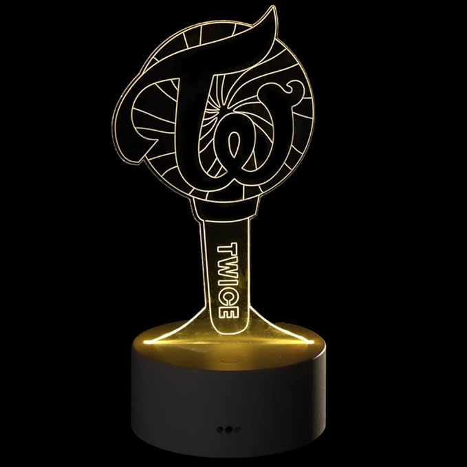 YX&ST Twice 16 Colors LED Night Light with Remote Control USB Acrylic Home Room Decoration